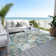 Machine Washable Indoor/Outdoor Boruta ACN2246 Geometric Rug