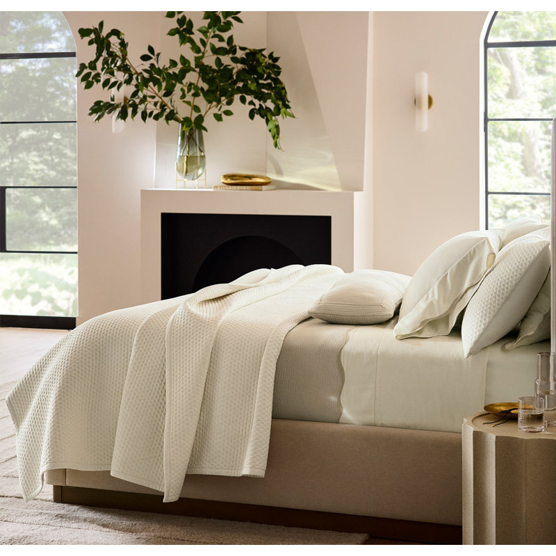 Signature Curved Edge Sheet Set, Sand, King Sheet Set with 2 Standard Pillowcases
