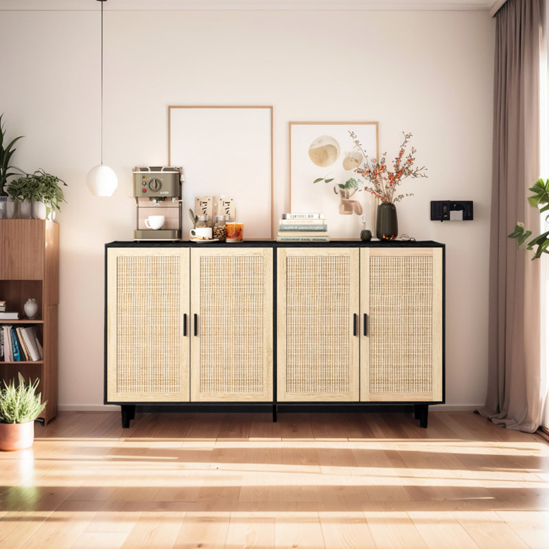 Armoire de rangement noire avec unité fonctionnelle facile à assembler et à entretenir pour la chambre à coucher, le bureau et le salon