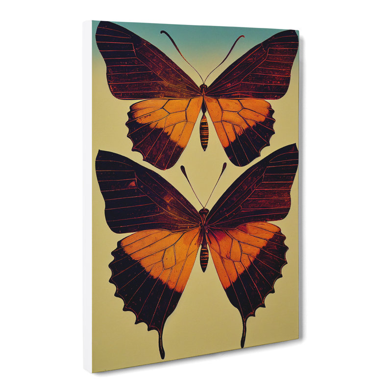 CAN-V0523-317X Butterfly Collage - Wrapped Canvas Print, 50cm H x 35cm W