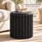 Round TerraFab Outdoor Side Table with Embossed Rope Texture