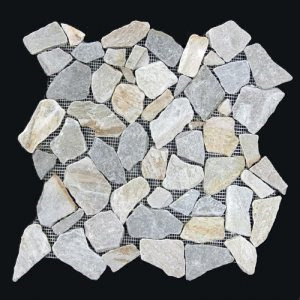 Amagon River Rock 18" x 18" Slate Mosaic Sheet Wall Floor Use Tile