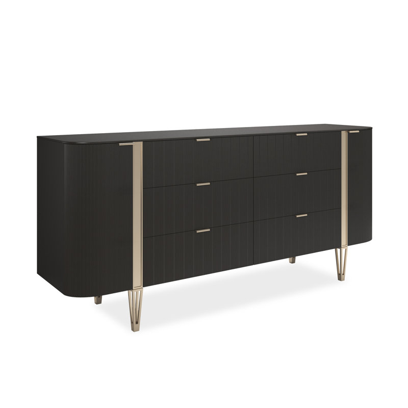 Buffet en bois massif Love, Brown