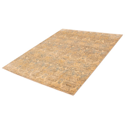 One-of-a-Kind 8' X 10' New Age Wool Area Rug in Taupe