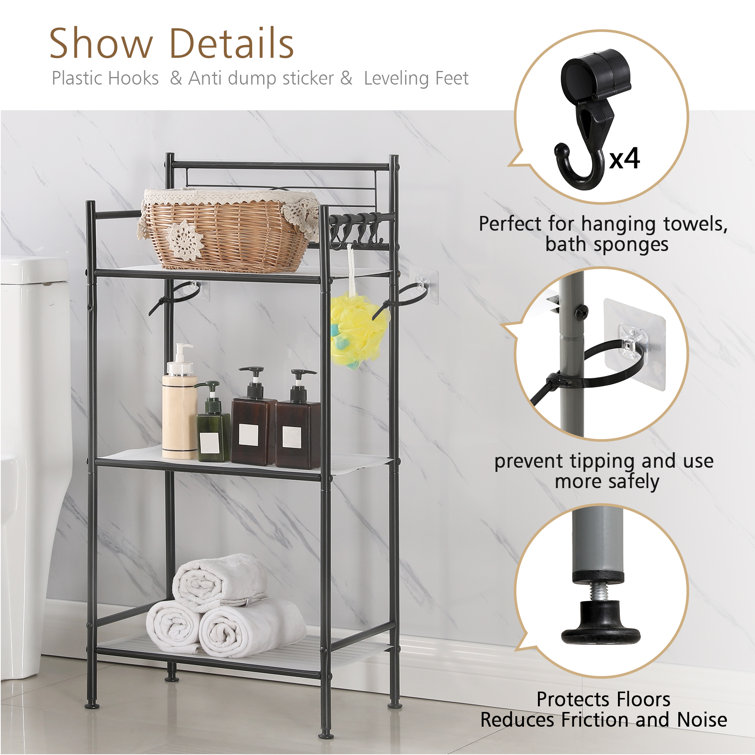 Arsenial Metal Freestanding Bathroom Shelves