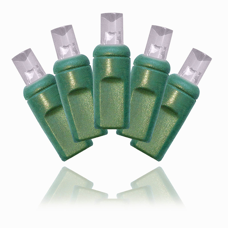 Mini-chaîne lumineuse pour l’extérieur 35-ampoule 8 pi Hermilda, Blanc pur