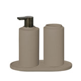 CRETO Concrete Bathroom Accessory Set - Lily White