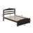 Elliana Solid Wood Platform Bed with Footboard & Built-in Charging Station-87198461-87198462