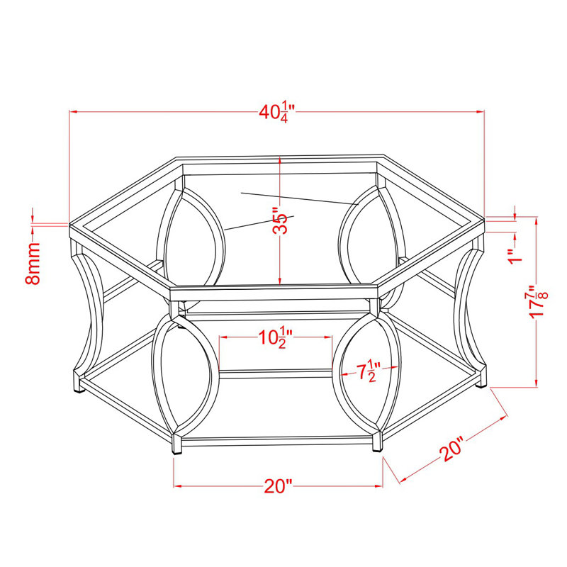 Ensemble de tables basses 2 pièces Frostia