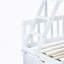 Lit simple au-dessus d'un lit double en bois avec lit gigogne-1258164883