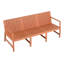 Canapé 3 places intérieur / extérieur 1 pièce en PP imperméable - ensemble de conversation pour patio facile à assembler (brun abricot)