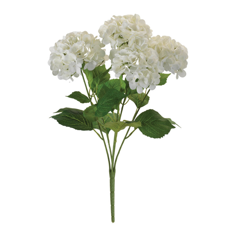 Hortensia floral (ensemble de 2), Crème, vert