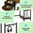 Double Office Desk,Computer Desk,Two Seat Desk,Gaming Table-1450484226
