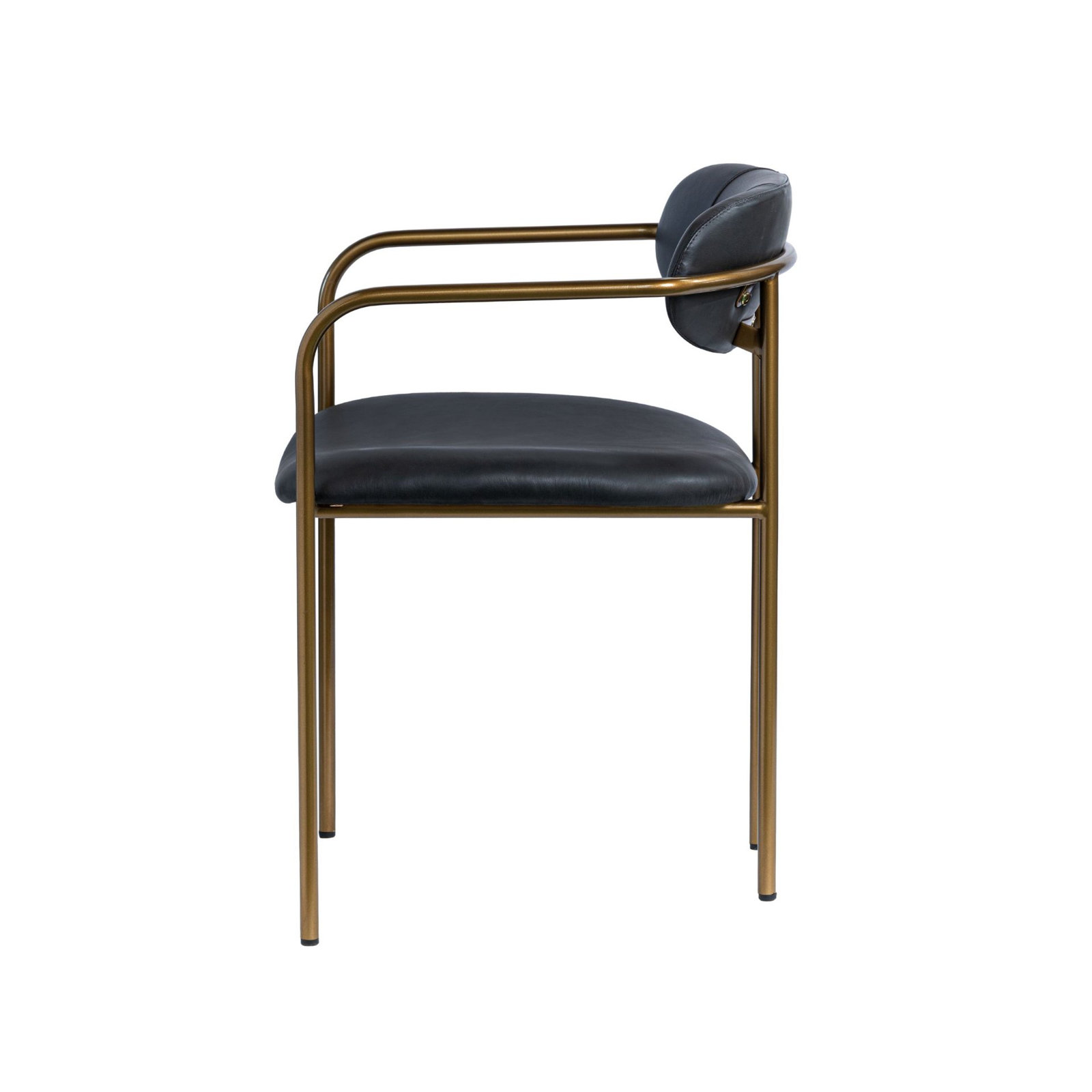 Belarus Dining Armchair, Gold, Black