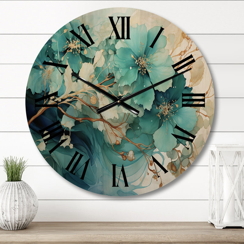 Horloge murale en bois massif Northway, Moyenne
