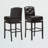 Chareese Swivel Upholstered Faux Leather Counter Stool-328801873