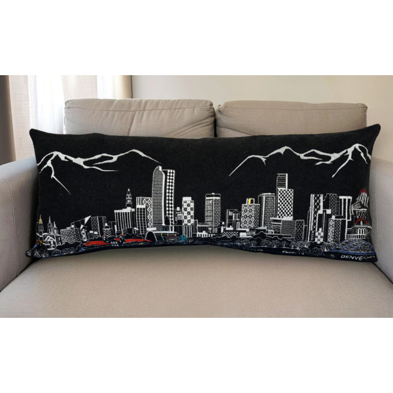 Coussin Denver, Noir