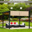 Abri de patio en métal Pergola 12 pi x 10 pi
