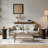 Pedestal Wood Round End Table Set Drum Side Table (Set of 2)-101593561