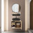 24 In. W X 19 In. D X 29 In. H Single Sink Bath Vanity In Burlywood With Burlywood Solid Surface Top And Mirror
