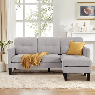 Atiye 74'' Upholstered Convertible Sofa