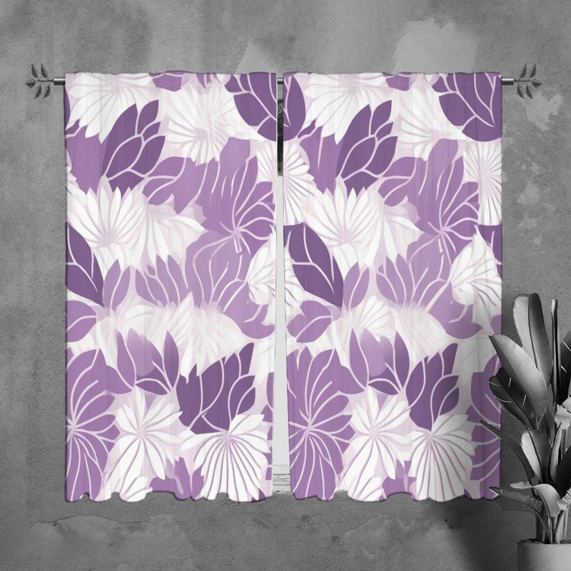 Rennu Room Darkening Curtain Pair, 20'' W x 61'' L