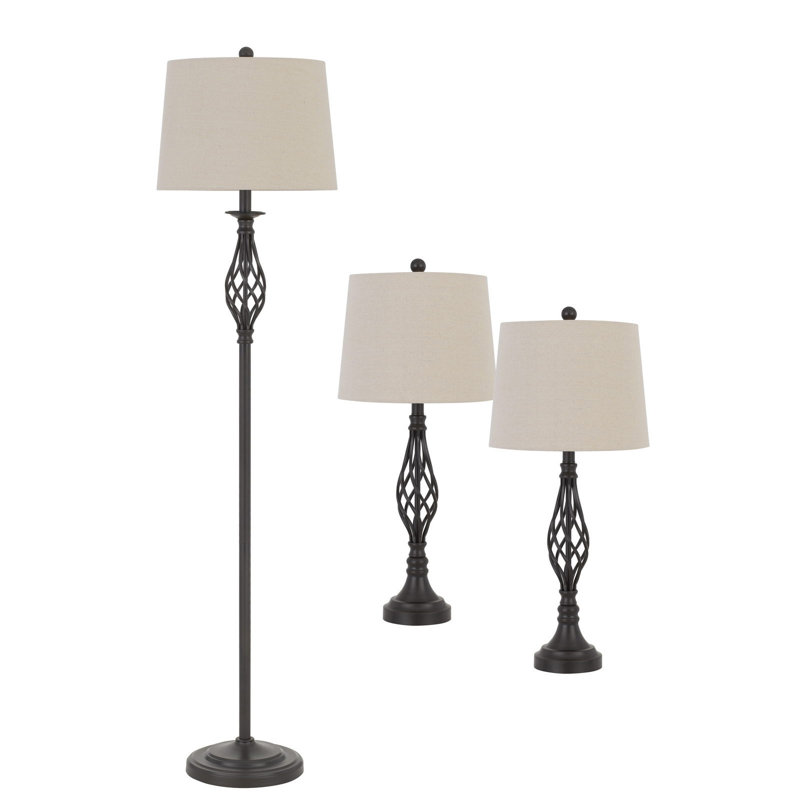 Ensemble de lampes sur pied et de table Amelia-Lee Armadillo