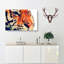 Geometric Tiger in Abstract - Wrapped Canvas-55317369
