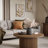 Tannen 40" Round Mid-Century Modern Fluted Pedestal Base Coffee Table With Caster Wheels-103562769