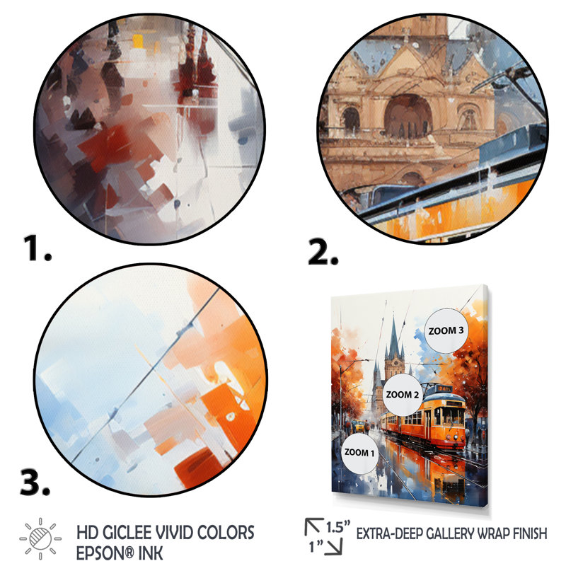 «City Milan Popart I», impression sur toile de paysages urbains, H 40 po x l 30 po x P 1,5 po, Cadre photo blanc