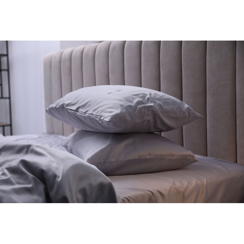  Ensemble de draps Luxury, Ensemble de draps pour grand lit avec 2 taies d'or, Blanc