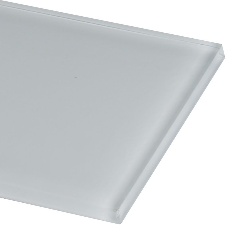 Halo Edge Subway 4 in. x 12 in. Glossy Glass Wall Tile