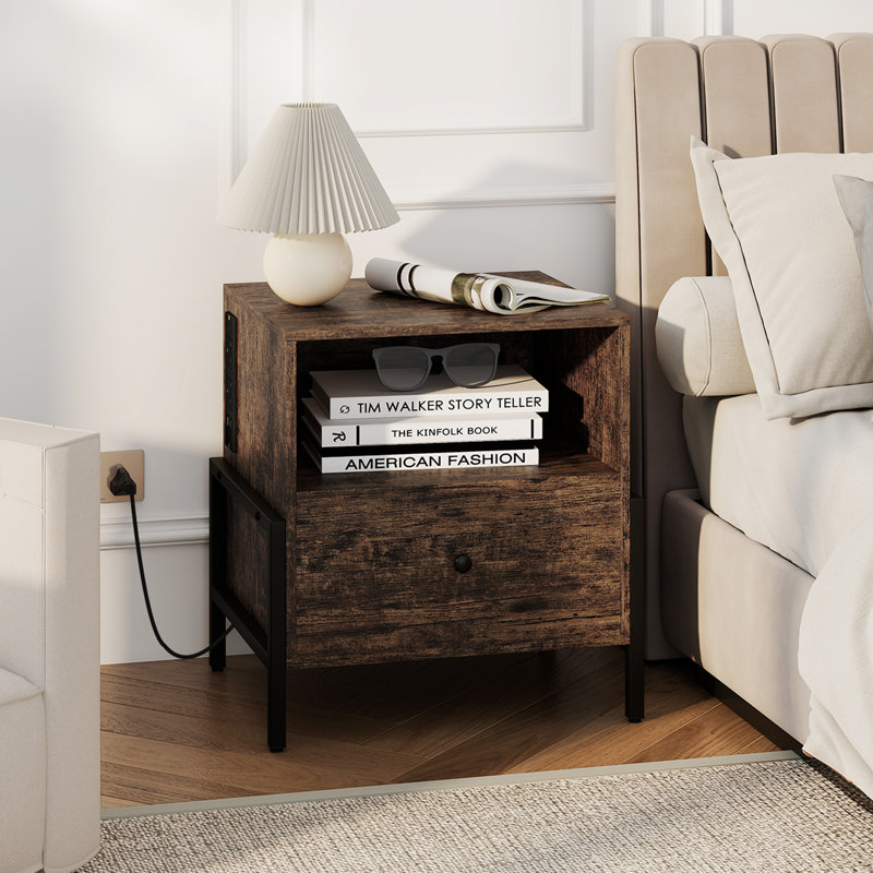 50cm W Particle Board Bedside Table