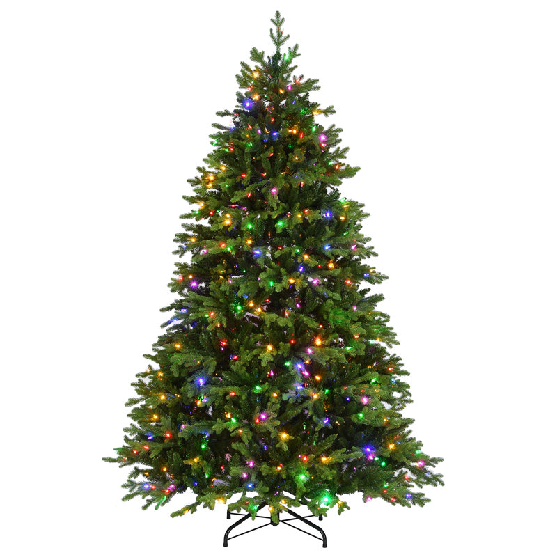 Sapin de cascade 7,5 pi avec lumières DEL bicolores