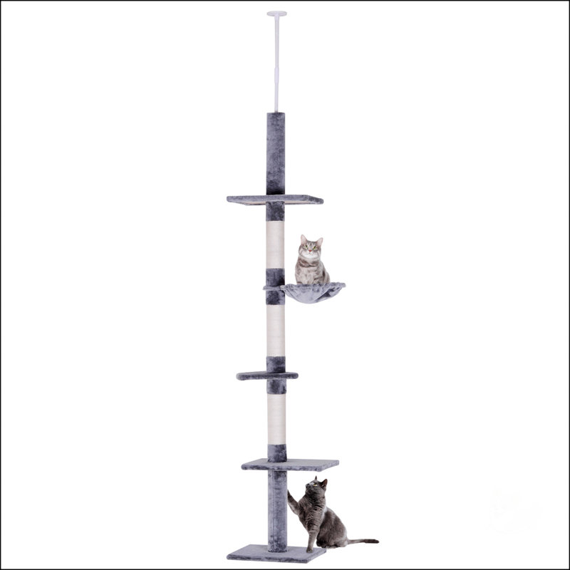 Arbre à chat à hauteur réglable du sol au plafond