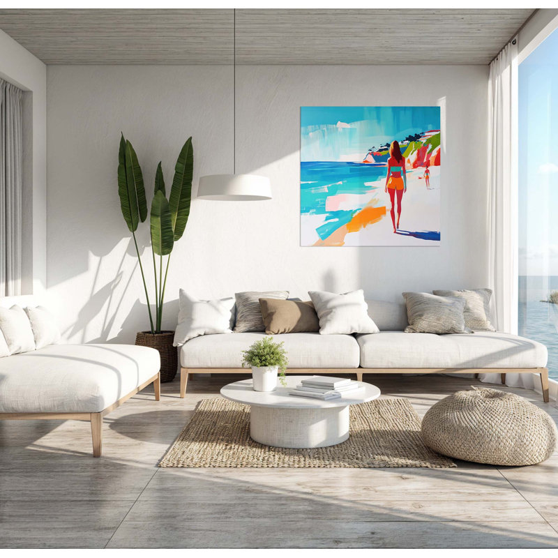 Ocean in Brushstrokes 17 - Unframed, Medium