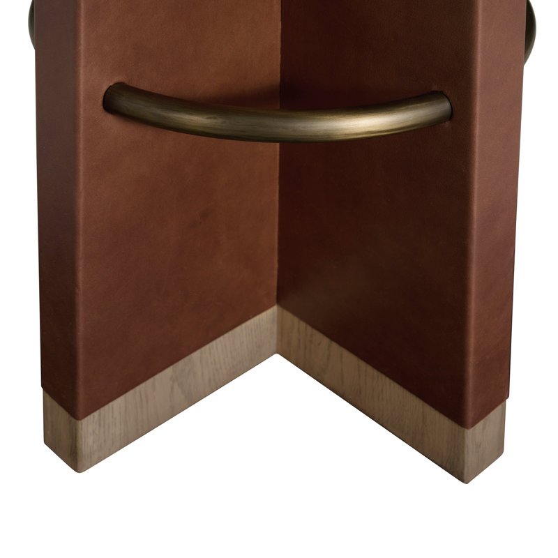 Plateau Leather Swivel Bar Stool, Dawn, Bar Stool (30” Seat Height)