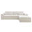 104.3" Cloud Sectional Couch With L-Shape Chaise,Modern Modular Sofa With , Upholstered Couches For Living Room Bedroom,No Assembly Required, (Plush Corduroy Fabric)-1426040275-1426040300