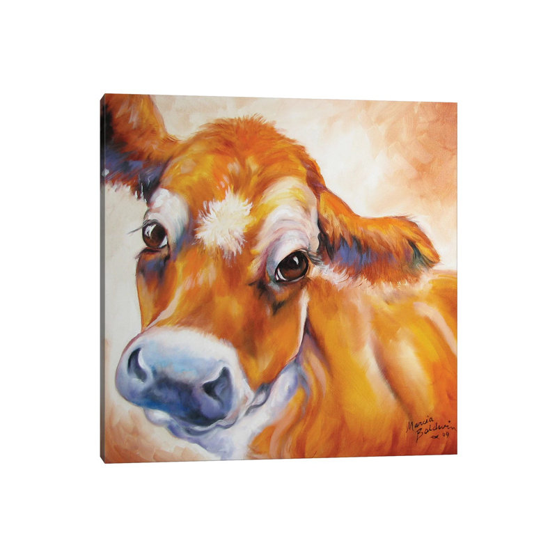My Jersey Cow Commission by Marcia Baldwin - Wrapped Canvas Gallery-Wrapped Canvas Giclée, 30.48 cm H x 30.48 cm W