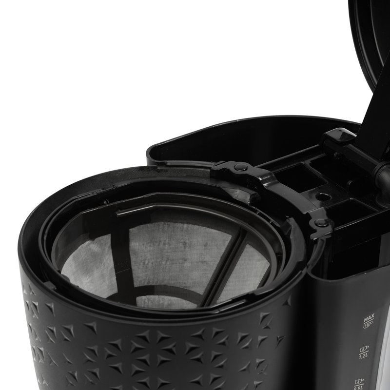 HADEN Starbeck 10 Cup Coffee Machine, Black