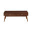 Table basse de salon en placage de noyer, 2 tiroirs, finition brune, 2 meubles modernes rétro