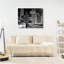 Art mural sur toile avec panneau personnalisé avec nom et date - Chicago City Lights Skyline, anniversaire moderne ou cadeau de mariage-2019238416-2019238428-2019238431