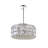 Chrome 20" Round Chandelier for Dining Room, 8-Light Crystal Chandelier with E12 Bulb Base – LED Compatible, BACL Certified
