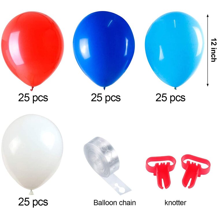 100 Piece Rainbow Balloon Set Mmtx