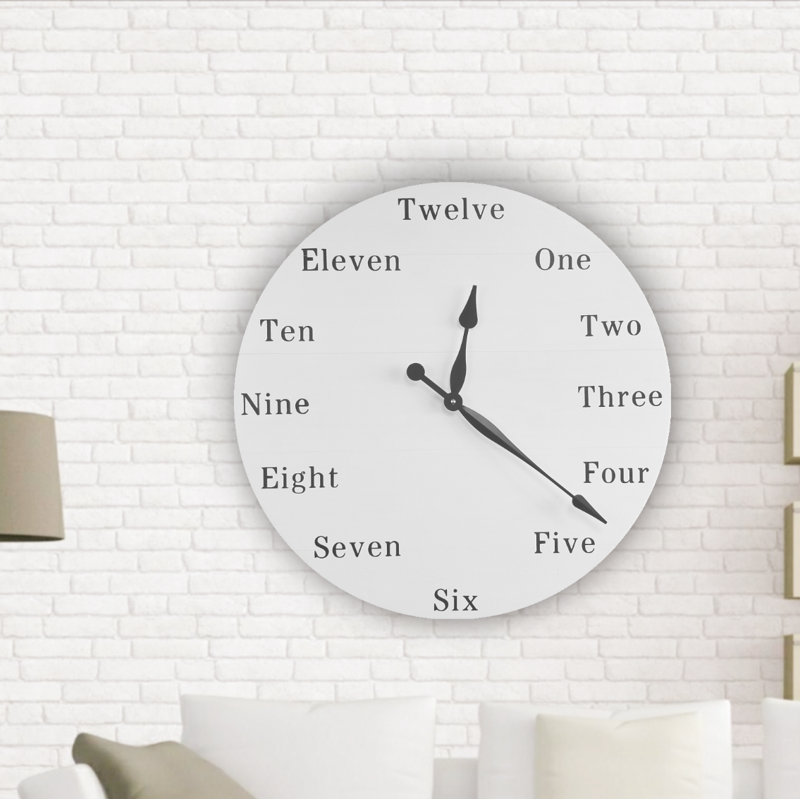Horloge murale surdimensionnée Beason, Moyen
