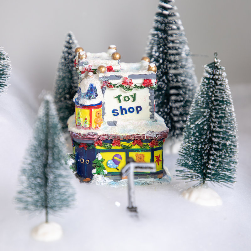 Édifice de village de Noël pour enfants 4 po