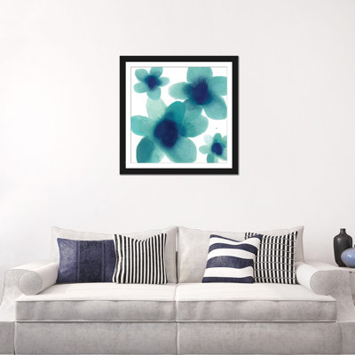 " Aqua Blooms II " Acrylic