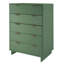 Commode 38 "en vert sauge Granville (5 tiroirs)-972194681