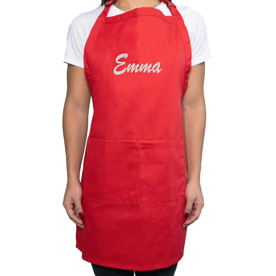 Kaufman Personalized, Embroidered Kitchen/Gardening Apron Charlton Home®