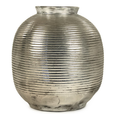 Vase de table sphérique métallique Tuck